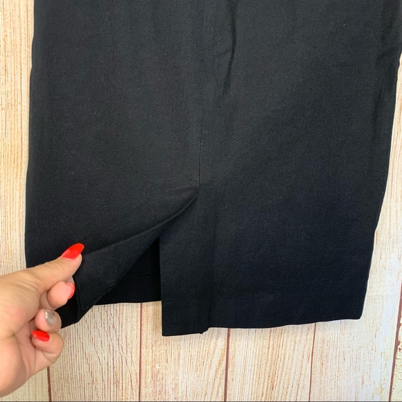 Banana Republic Black Above The Knee Skirt 0 Stretch - Picture 2 of 5